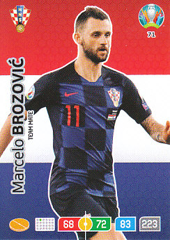 Marcelo Brozovic Croatia Panini UEFA EURO 2020#071